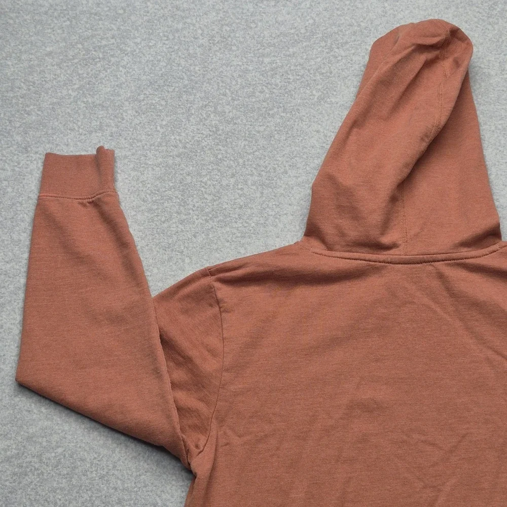 Patagonia Pullover Hoodie Boys XL Burnt Orange Rust Sweatshirt Pouch Pocket Crew